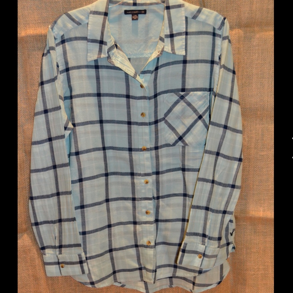 Blue AEO Flannel